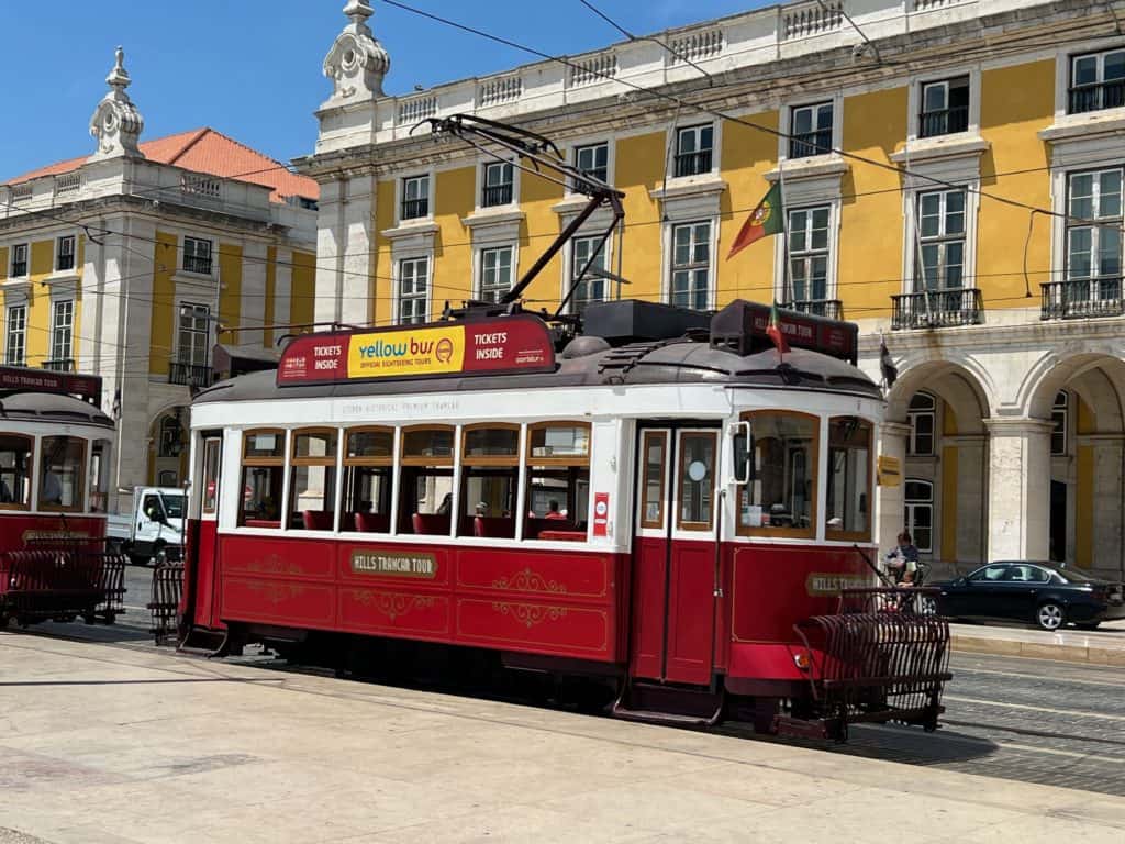 Wooden Tram - Lisbon Portugul from a Cruise Ship