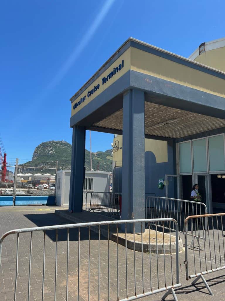 Gibraltar Cruise Terminal from a Cruise Ship