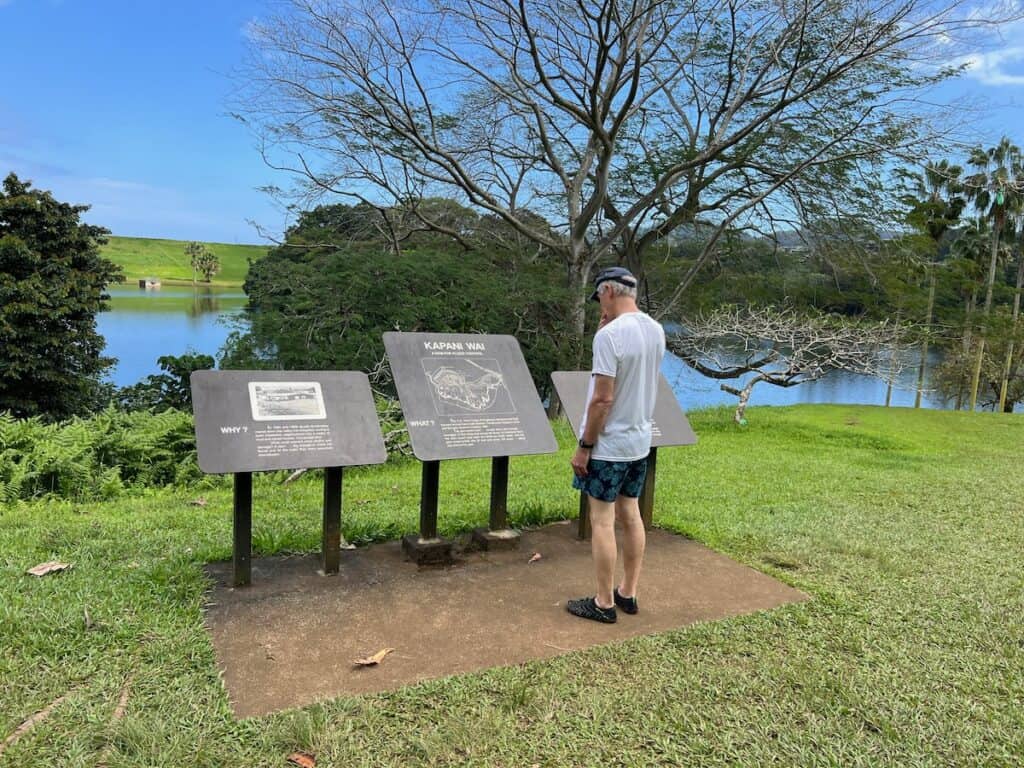 Lake at the Ho'omaluhia Botanical Gardens