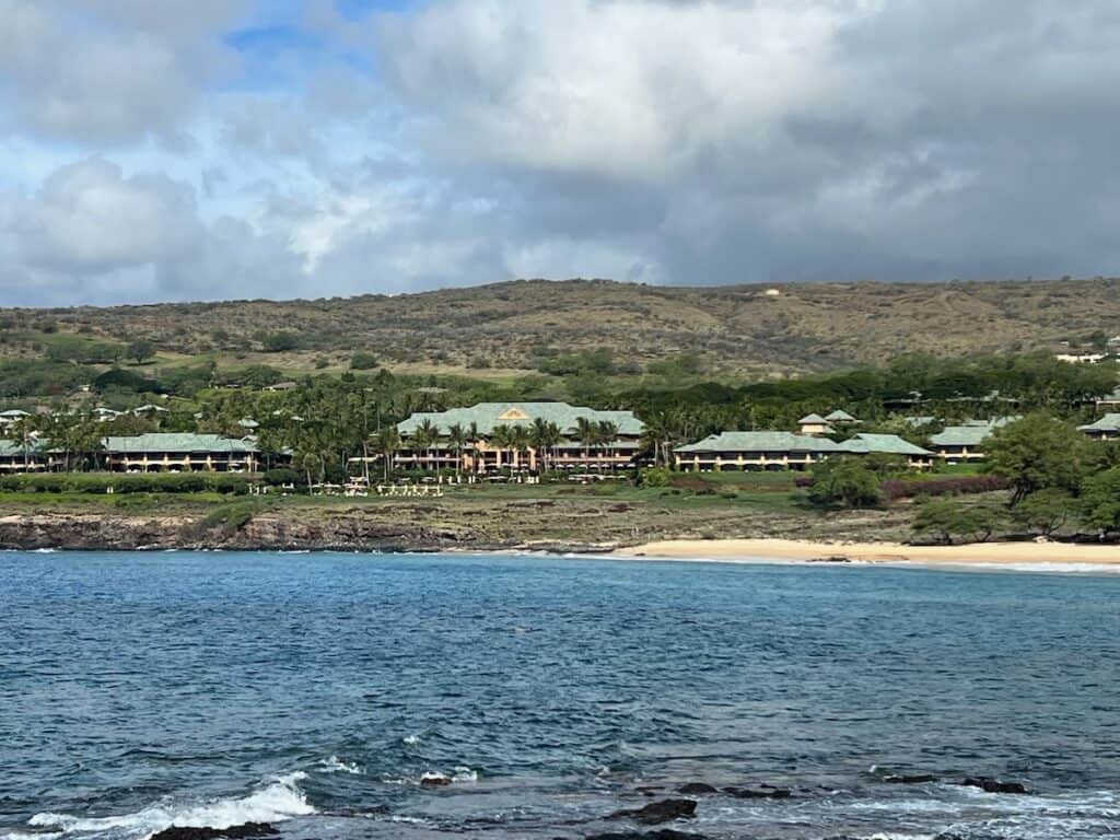 Four Season Lanai overlooking the beach