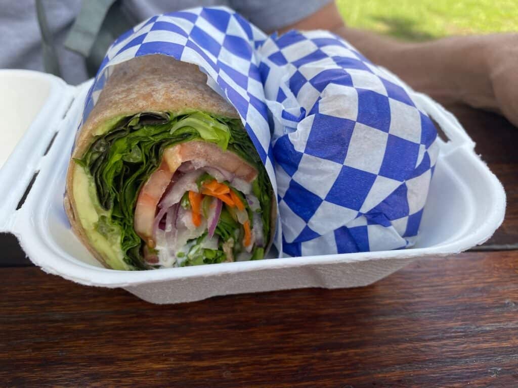 Veggie Wrap from Lanai Plantation Store Deli