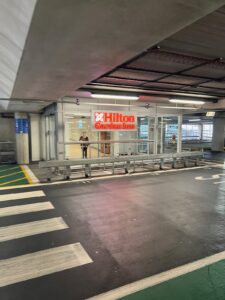 Entrance to Hilton Garden Inn London Heathrow Terminal 2 and 3