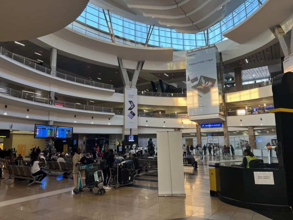 Inside the O.R Tambo International Airport