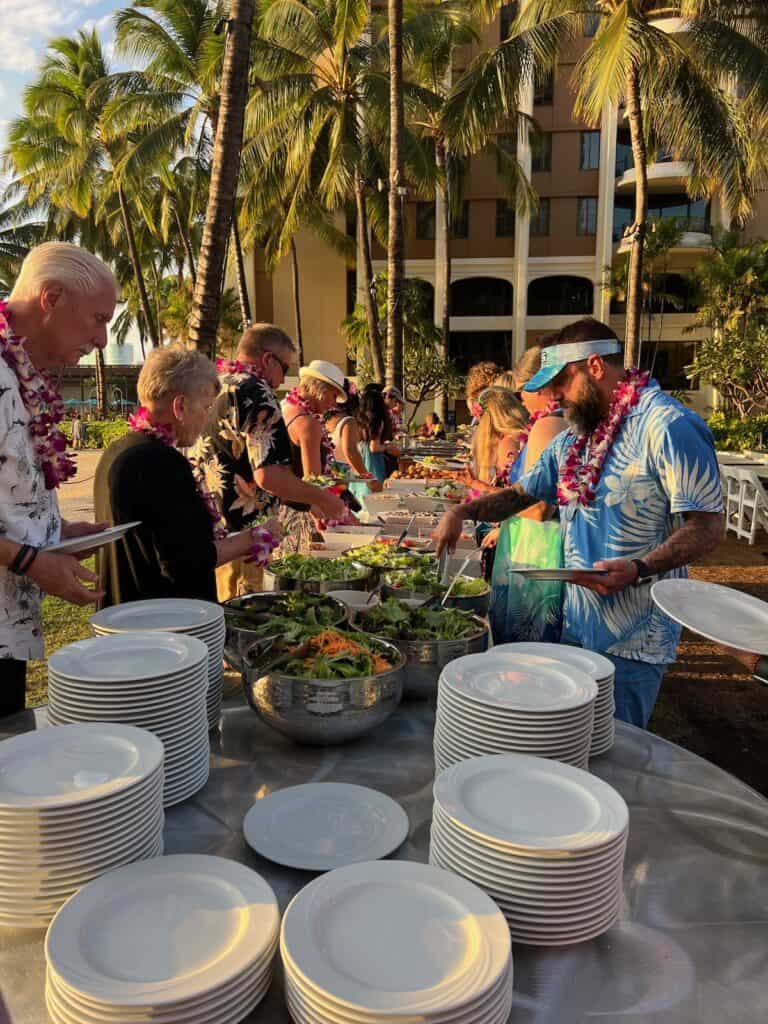 Buffet at Waikiki Starlight Luau