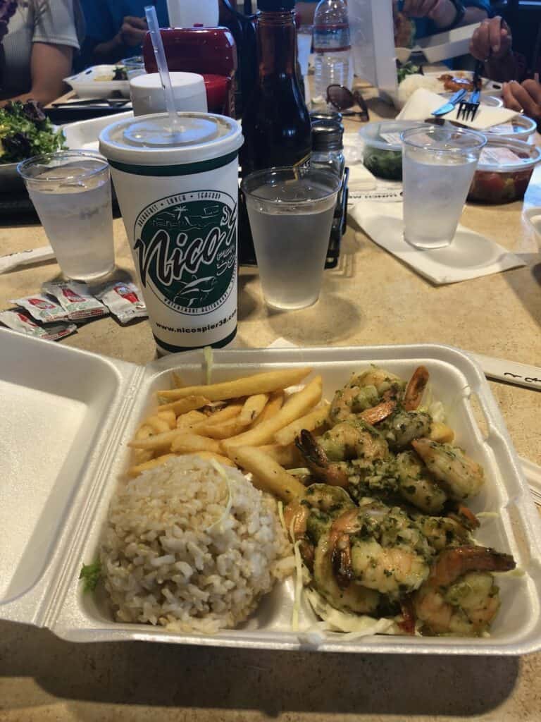 Lots of carry out from food trucks and restaurants all over Waikiki