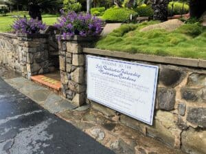 Sign at Entrance to Meditation Garden
