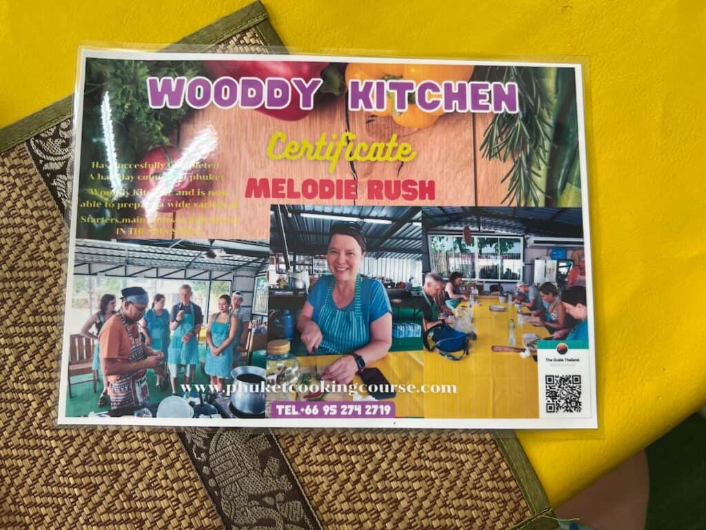 Photos given from the Thai Cooking Class