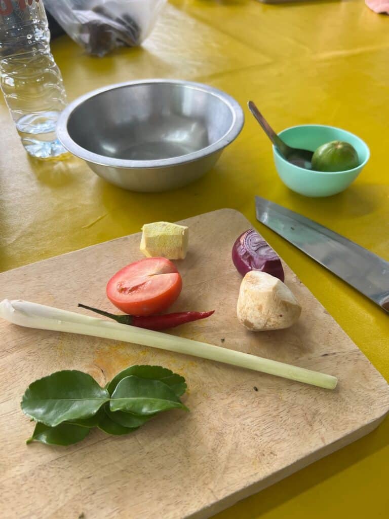 Fresh Ingredients for our Soup