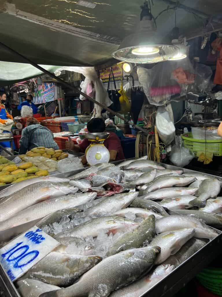 Fresh Fish at the train market