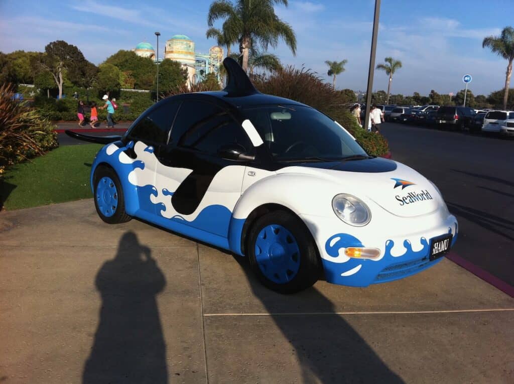 VW bug painted for Sea World