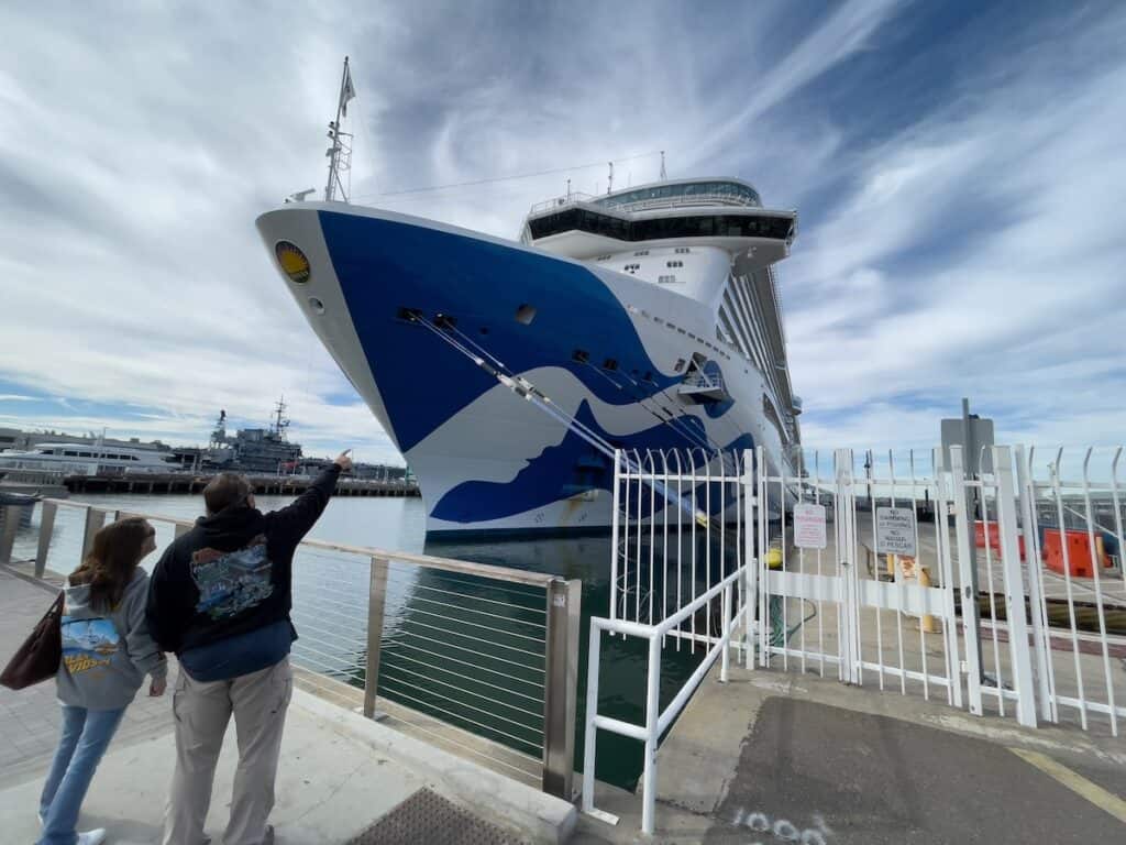 Princess ship at San Diego Cruise Terminal