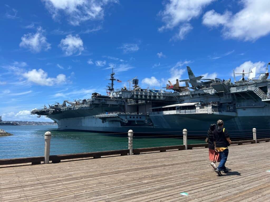 US Midway at San Diego Harbor