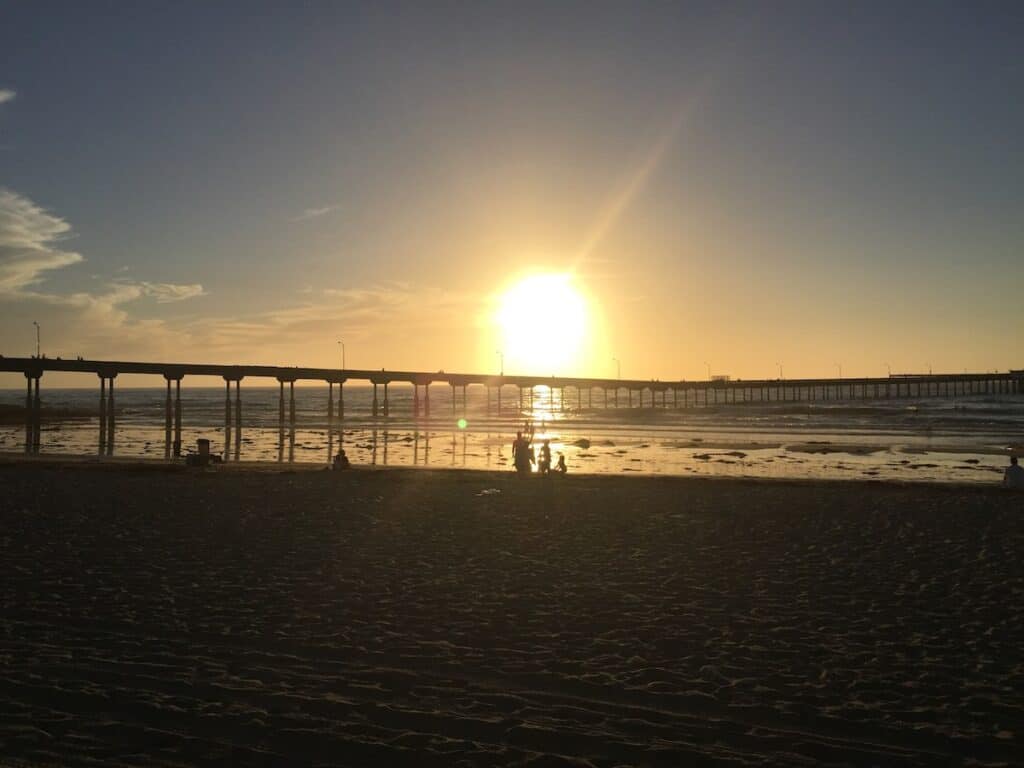 Sunset at Mission Beach San Diego
