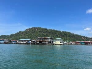 Borneo Village from the water