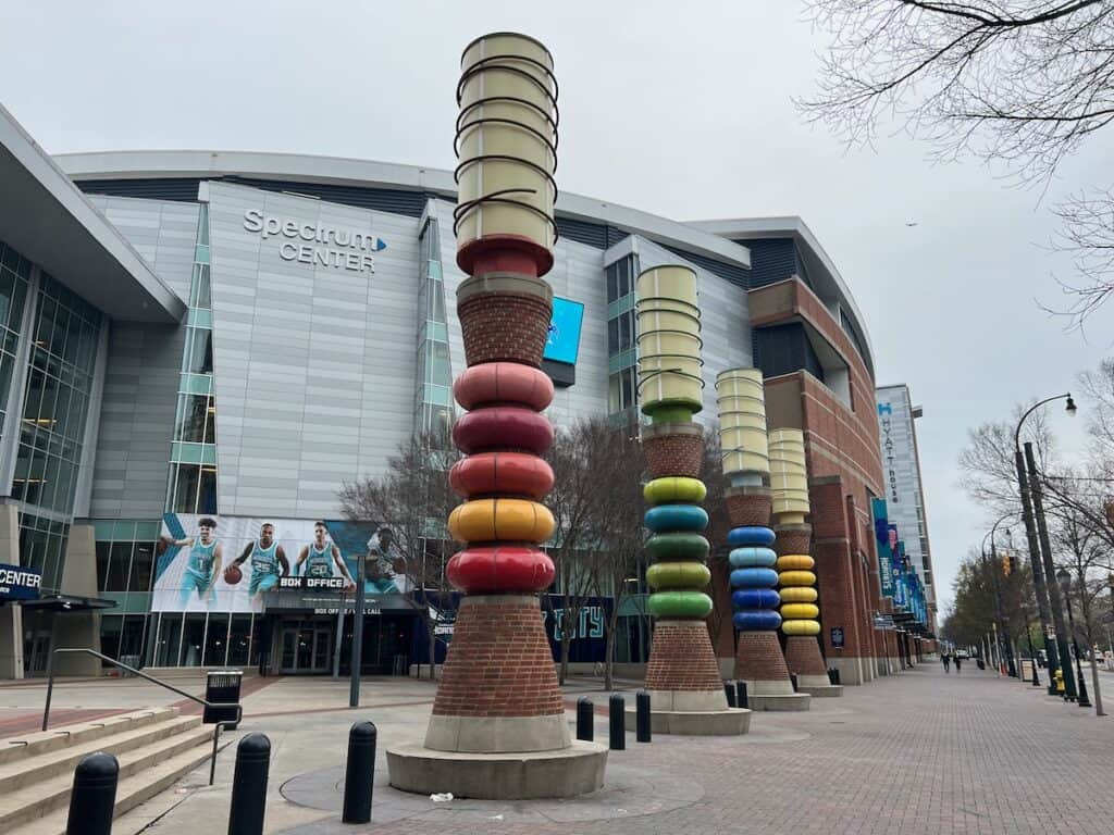 Spectrum Center home of the Charlotte Hornets NBA basketball team