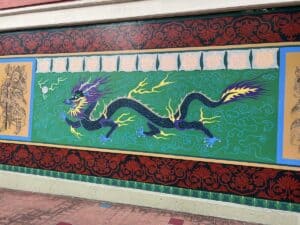 Dragon Mural in Chinatown San Diego
