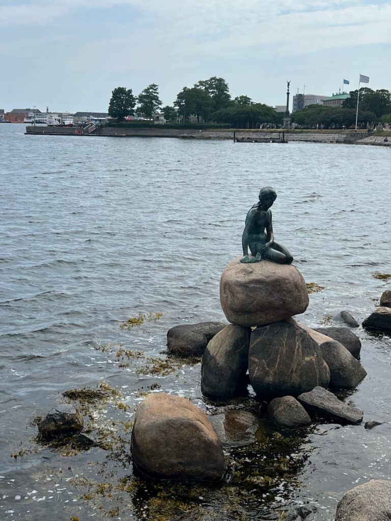 Little Mermaid Statue in Copenhagen