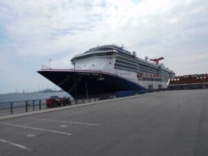 Cruise shihp at Copenhagen Cruise Point Terminal