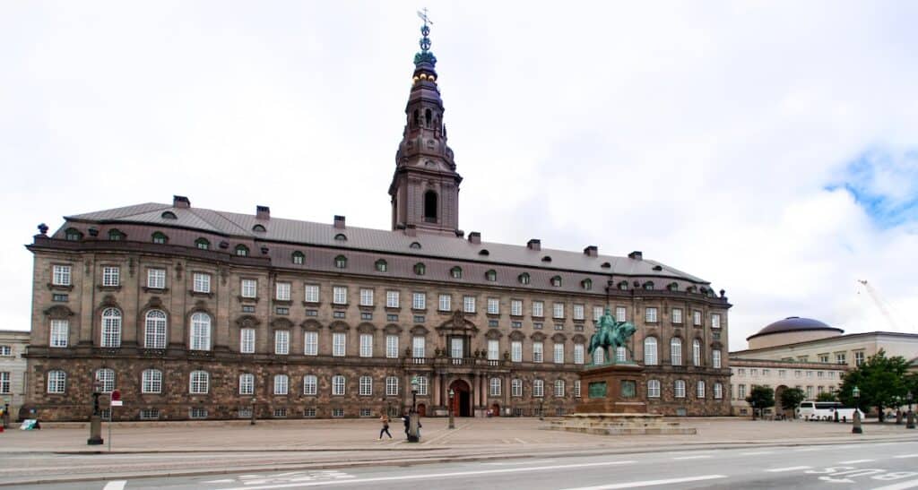 Christiansborg Palace in Copenhagen Denmark