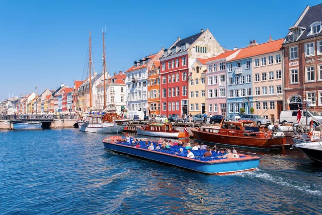 Canal Boat in Copenhagen Canel
