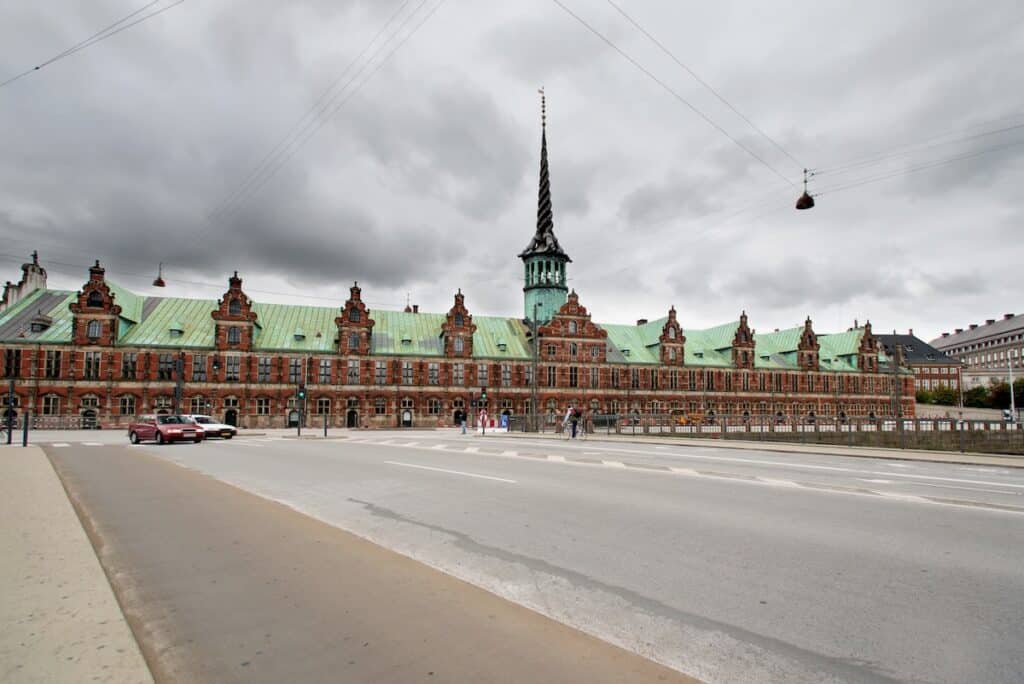 Old Stock Exchange in Copenhagen Denmark