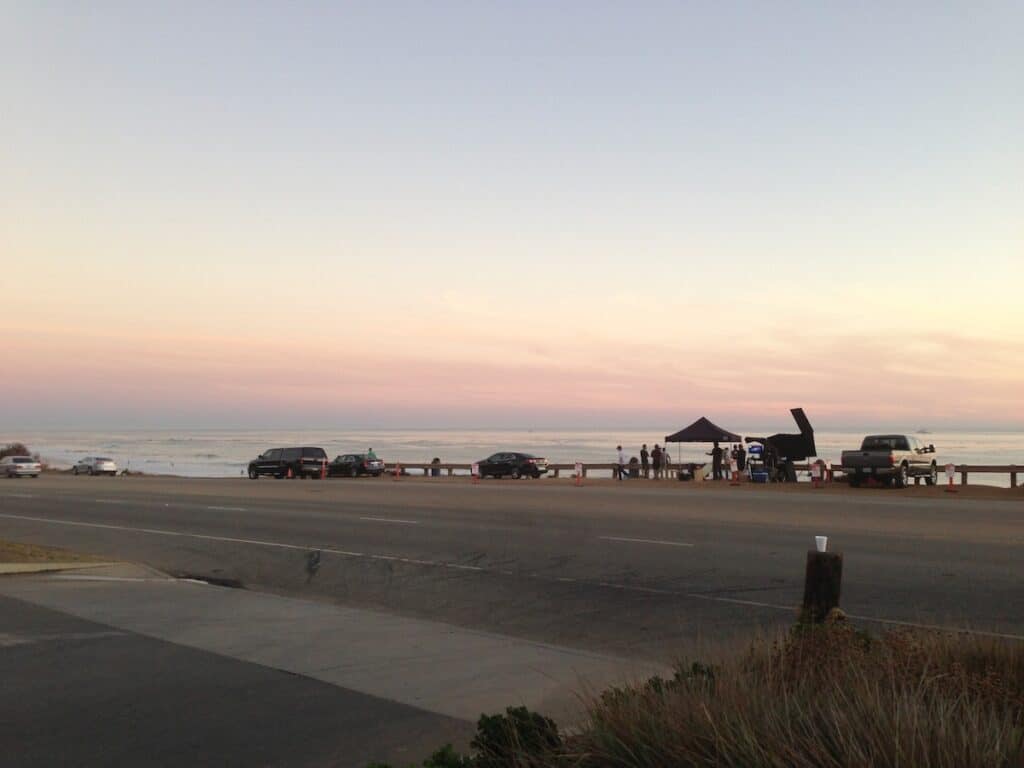 Sunset on Malibu Beach CA can see on a road trip from LA to San Diego
