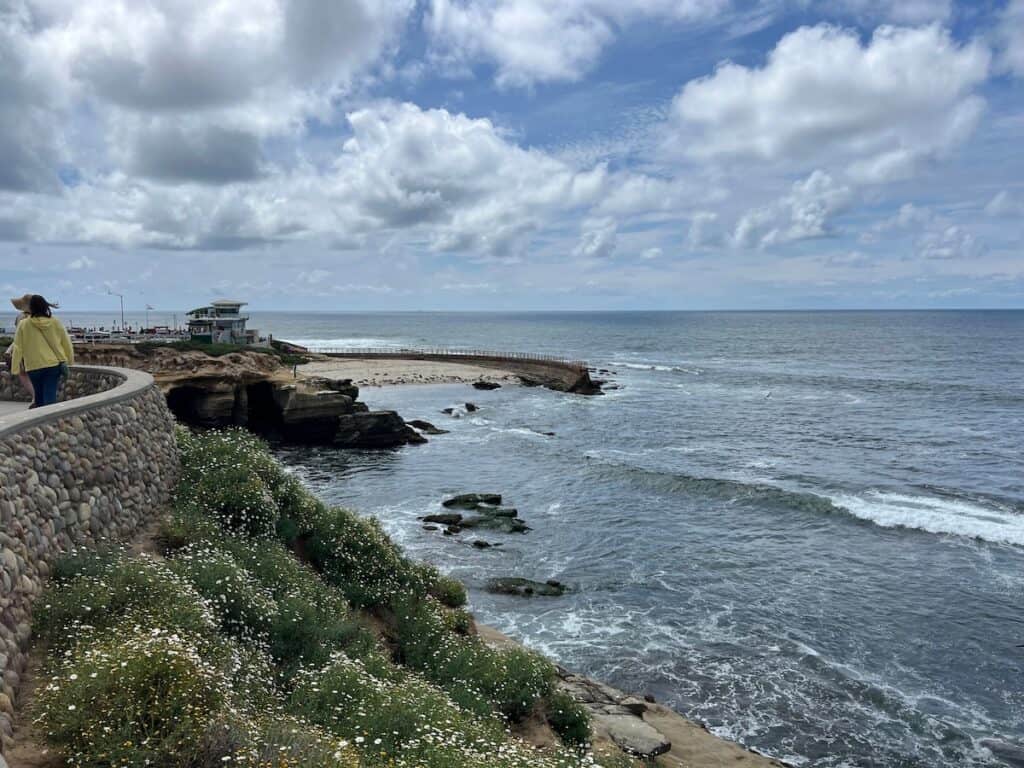 La Jolla Beach with Chilldrens'b Beach in the background