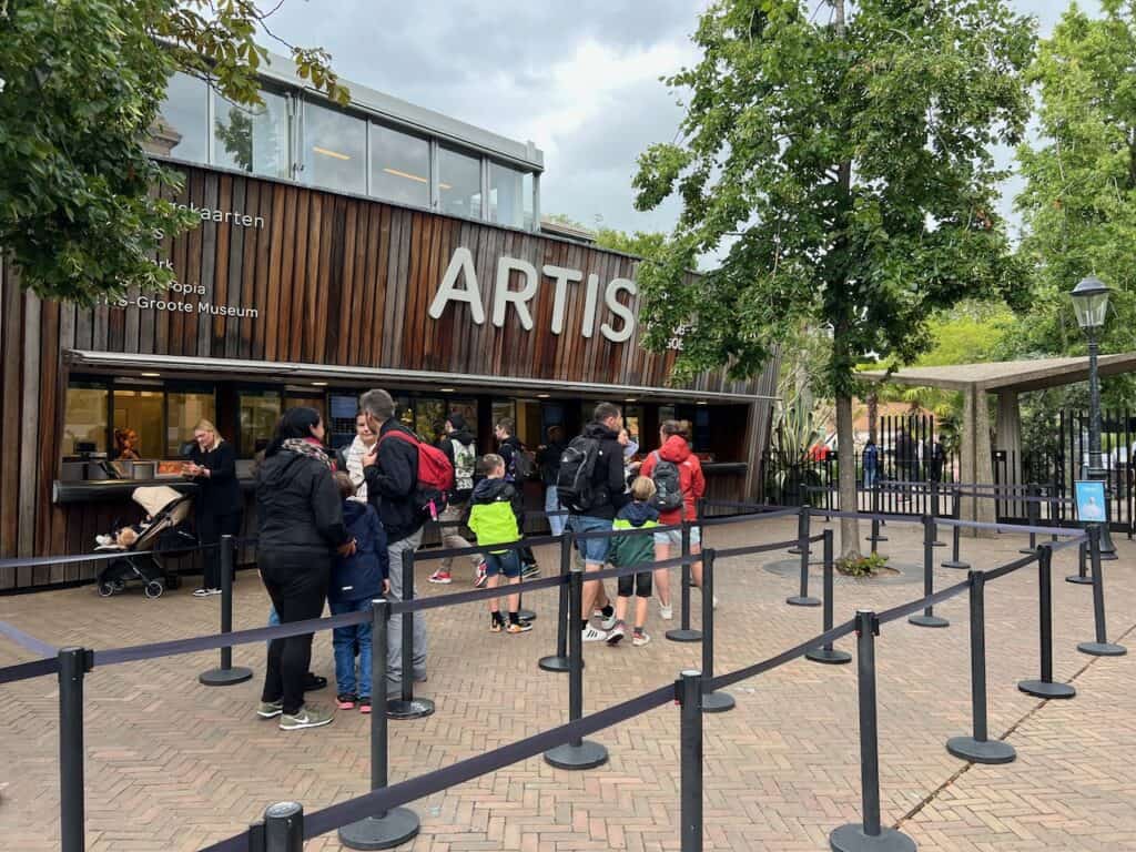 Entrance to Artis Zoo in Amsterdam