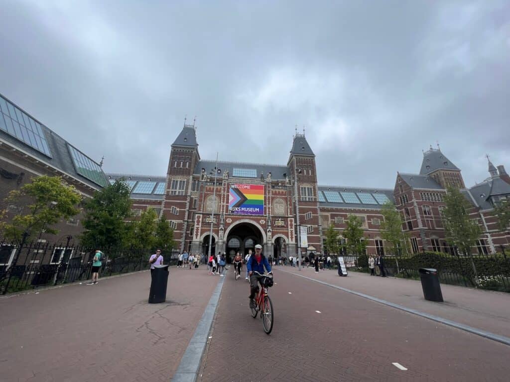 Entrance to the Rijksmuseum in Amsterdam