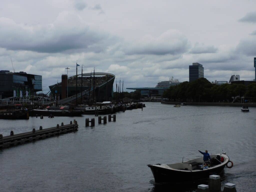 View of the NEMO Science Museum fom a distance