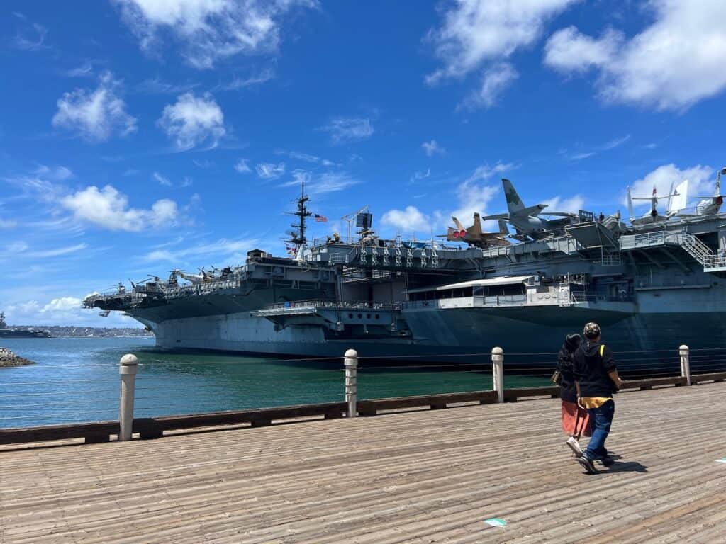 USS Midway in San Diego Harbor