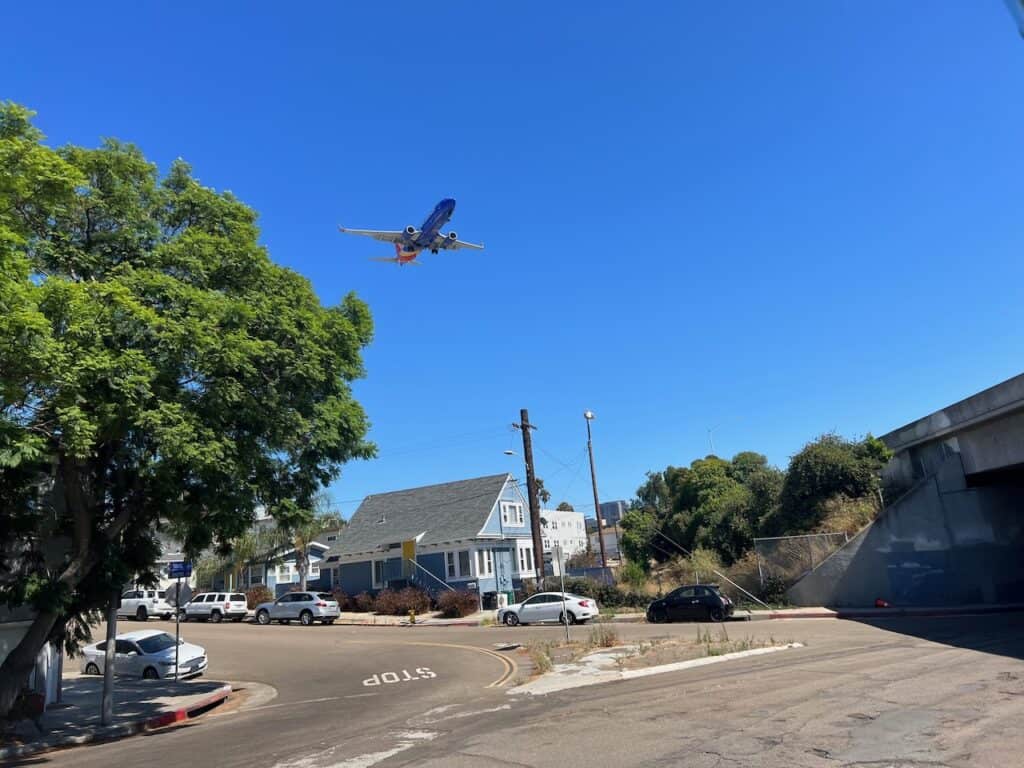 Flight taking off from San Diego Airport (SAN)