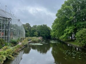 Canal beside the Hortus Botanical Gardens with the Arboritum