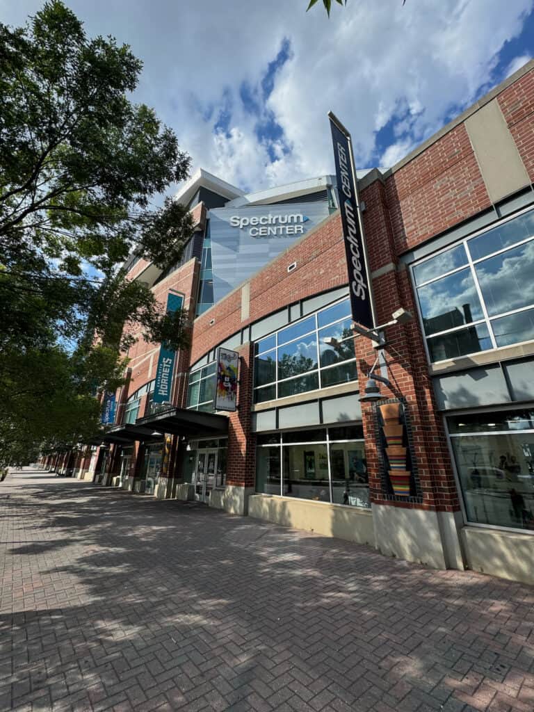 Spectrum Center in Uptown Charlotte home of the Charlotte Hornets NBA team