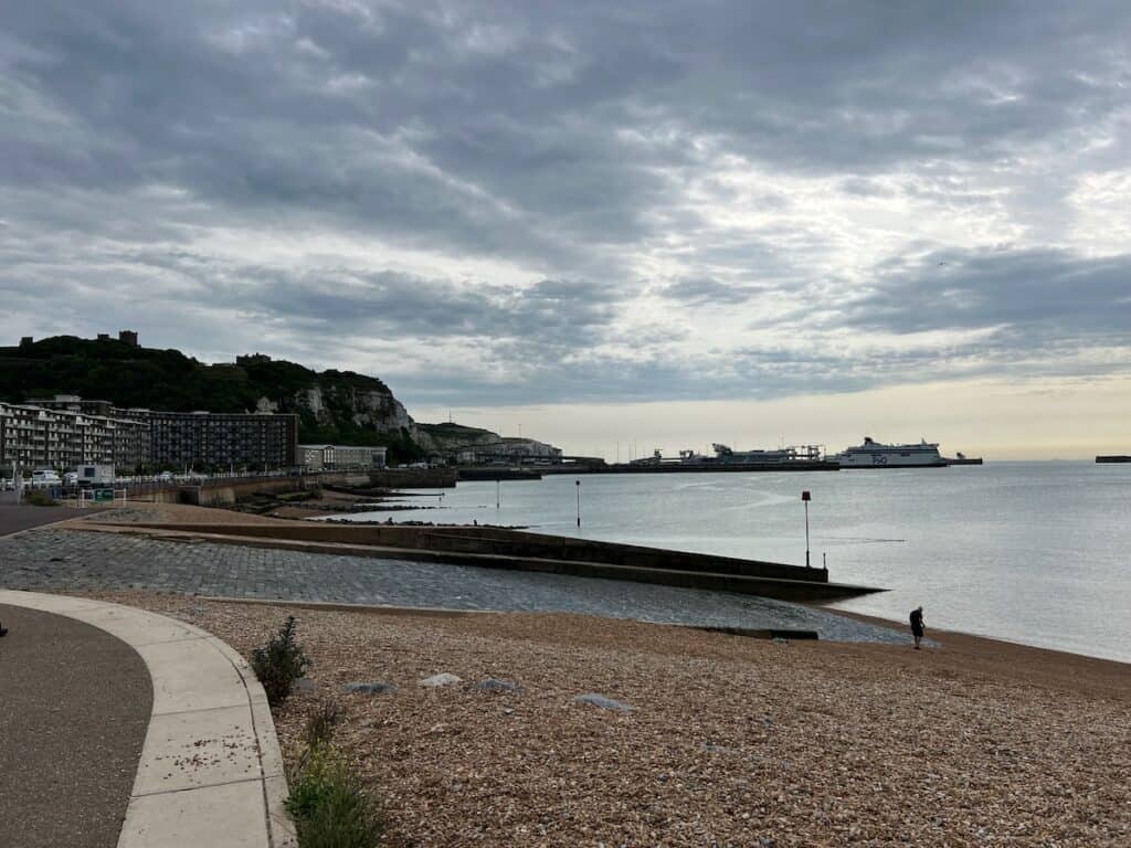 Hiking path along the cliffs of Dover
