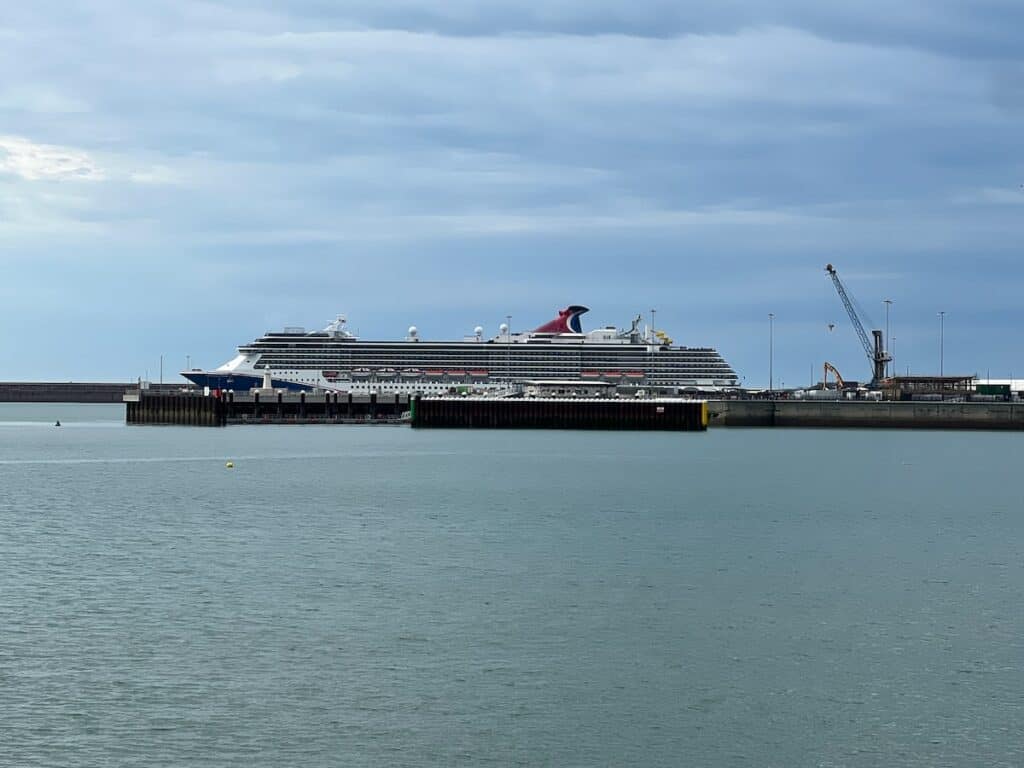 Carnival Cruise Ship at the Dover England Cruise Port