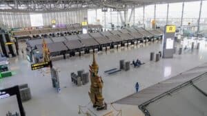Departure all for Subarnabhumi Airport in Bangkok Thailand