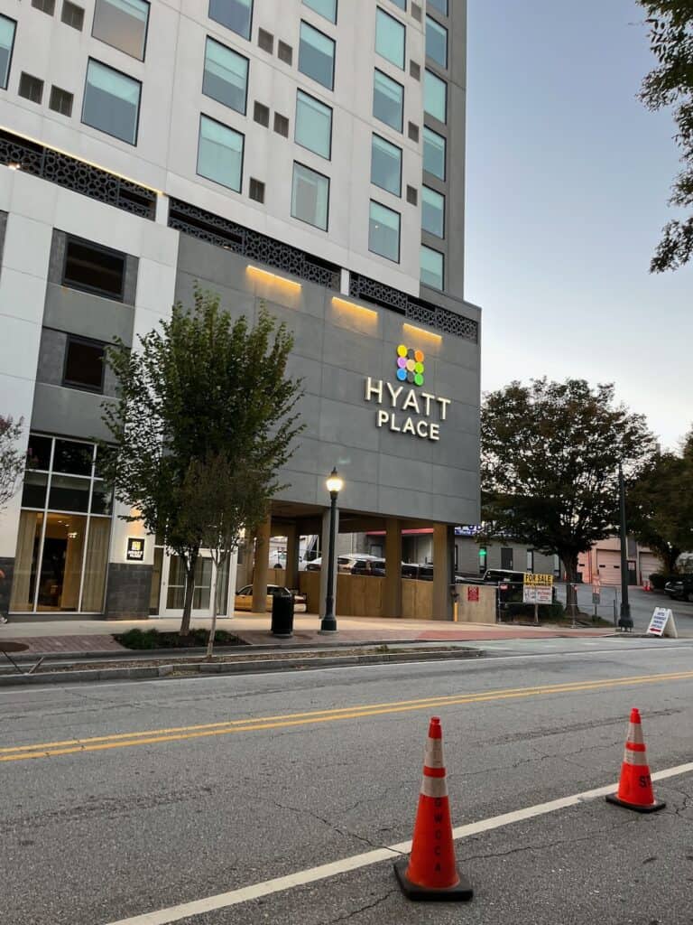 Hyatt Place Centinenal Park in downtown Atlanta