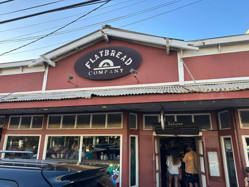 Flatbread Pizza front entrance in Paia Maui