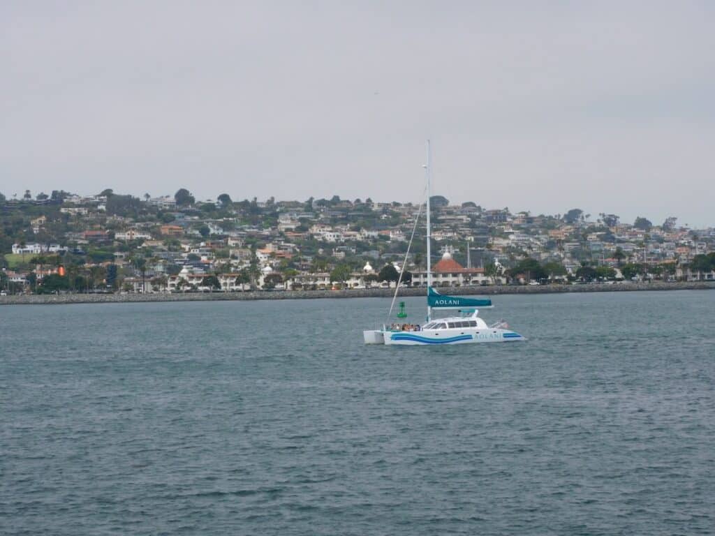Catamaran in the San Diego Harbor