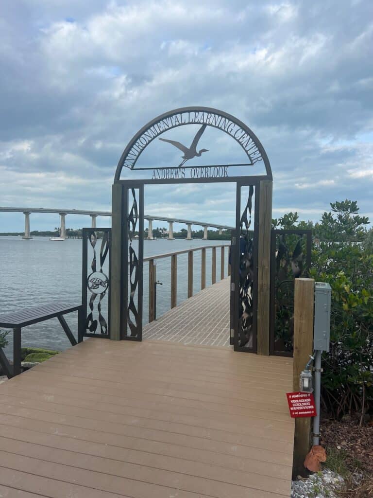 Entrance to the dock where the Pontoon Boat is located