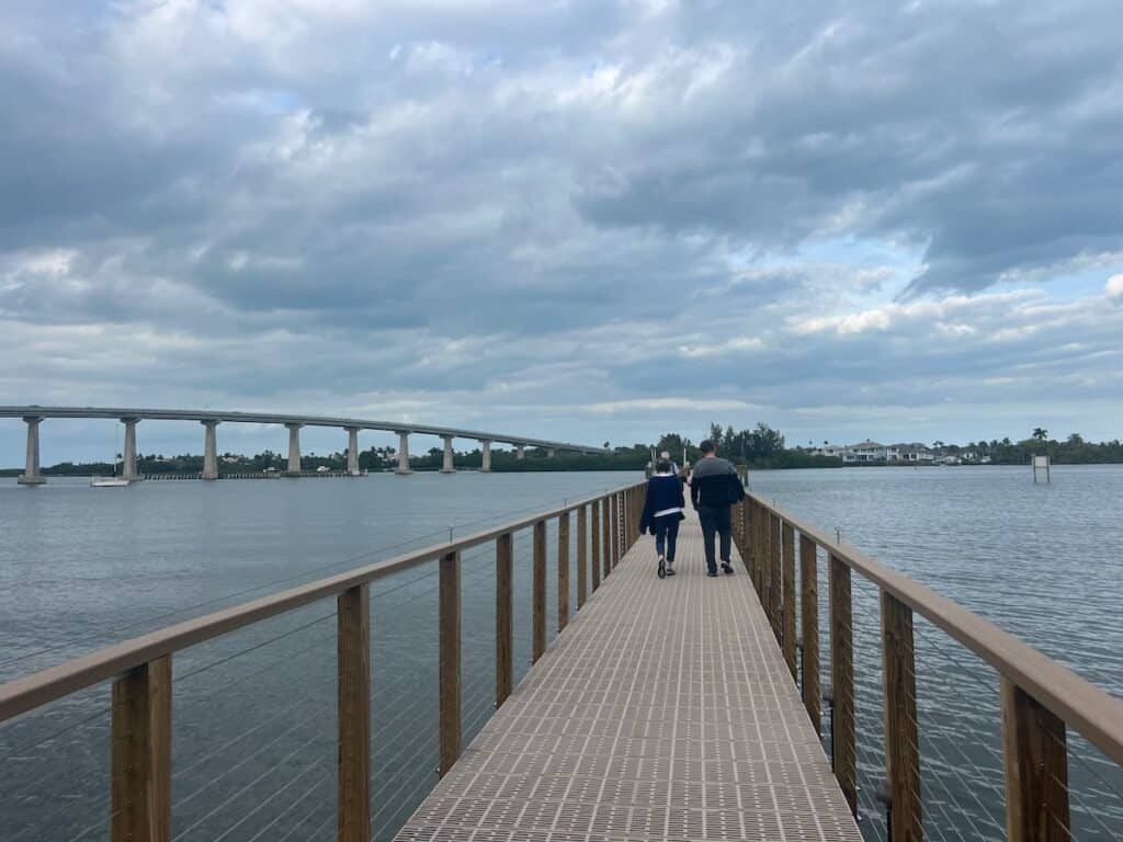 Dock to the Pontoon Boat for the Sunset tour