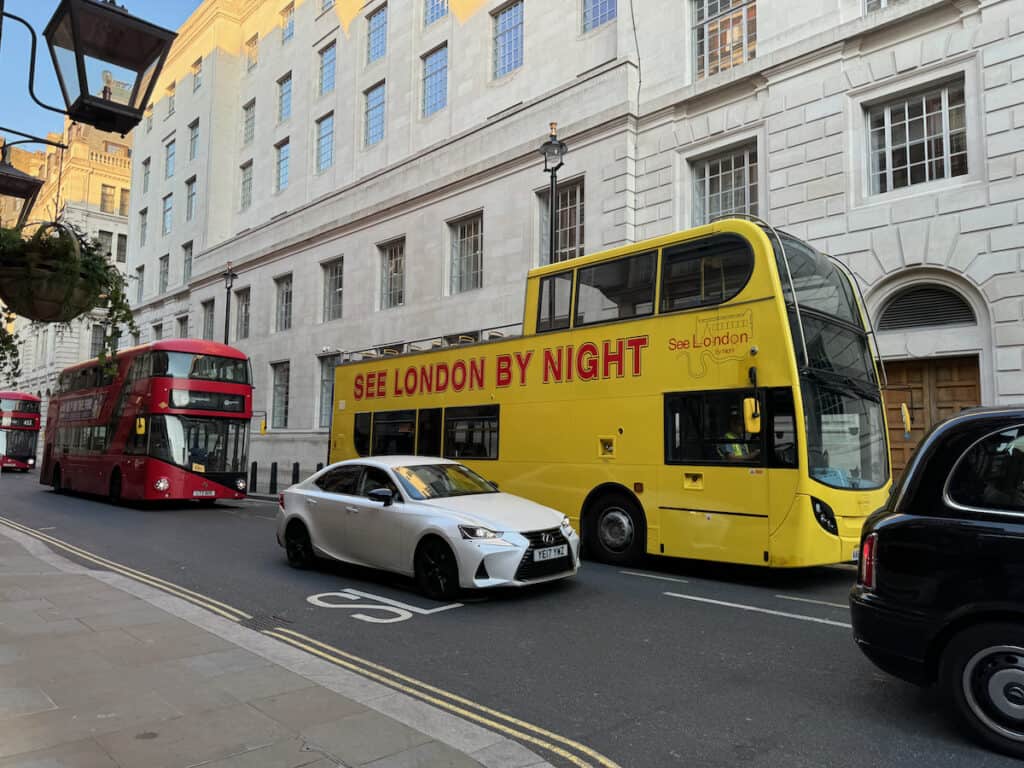 Night Tour Bus in London England