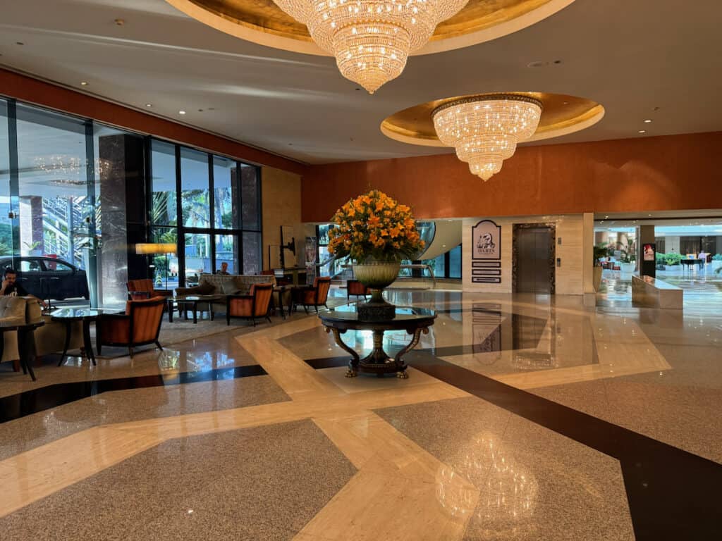 Lobby of the Hilton Cairo Heliopolis