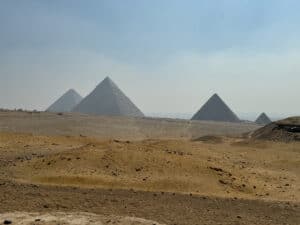 4 if the Giza Pyramids in Cairo Egypt