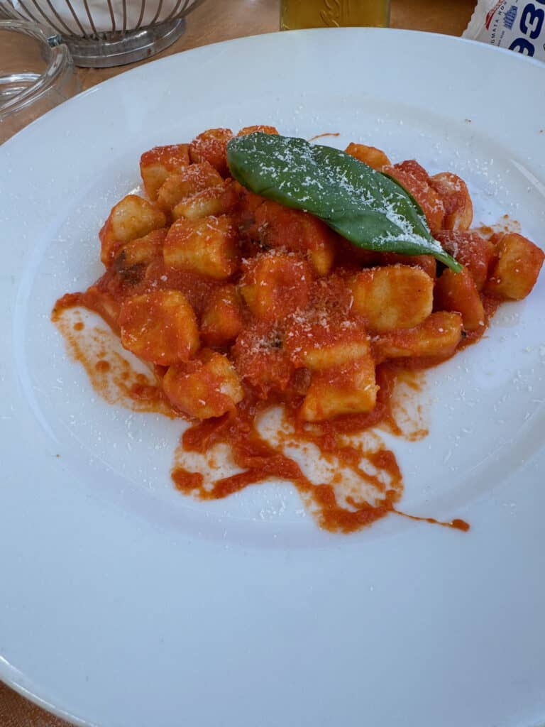 fresh gnocchi pasta in italy