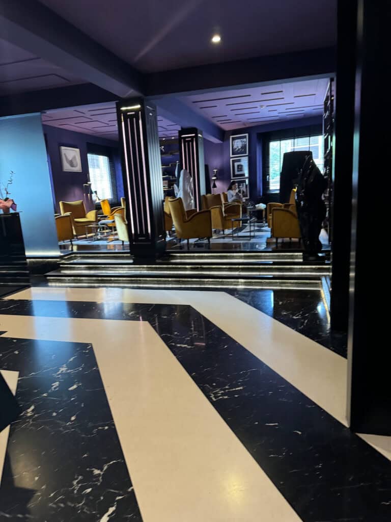 Lobby of the Tribune in Rome Italy