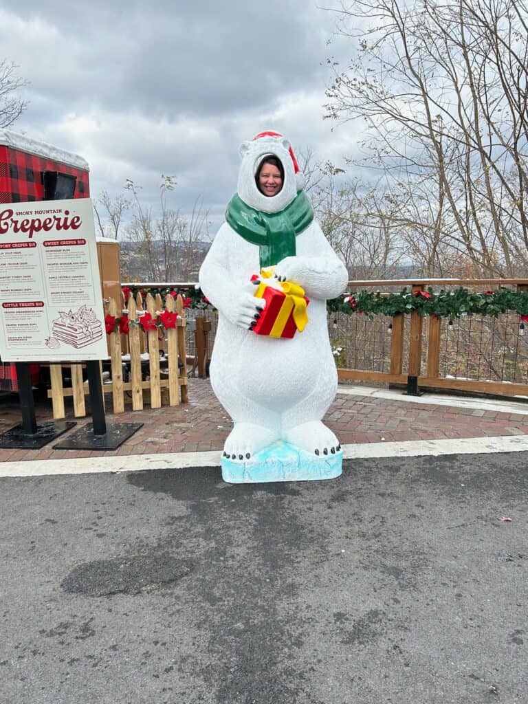 Me dressed as a polar bear for the holidays at Anakeesta