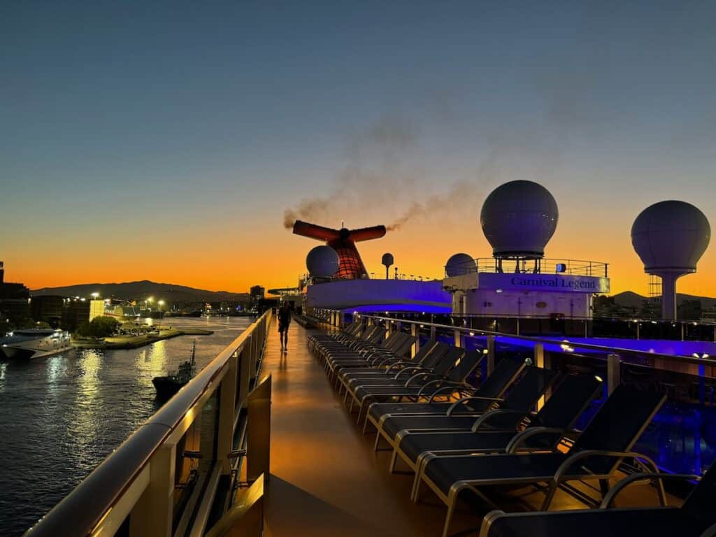 Carnival Cruise ship coming into Piraeus port in Athens