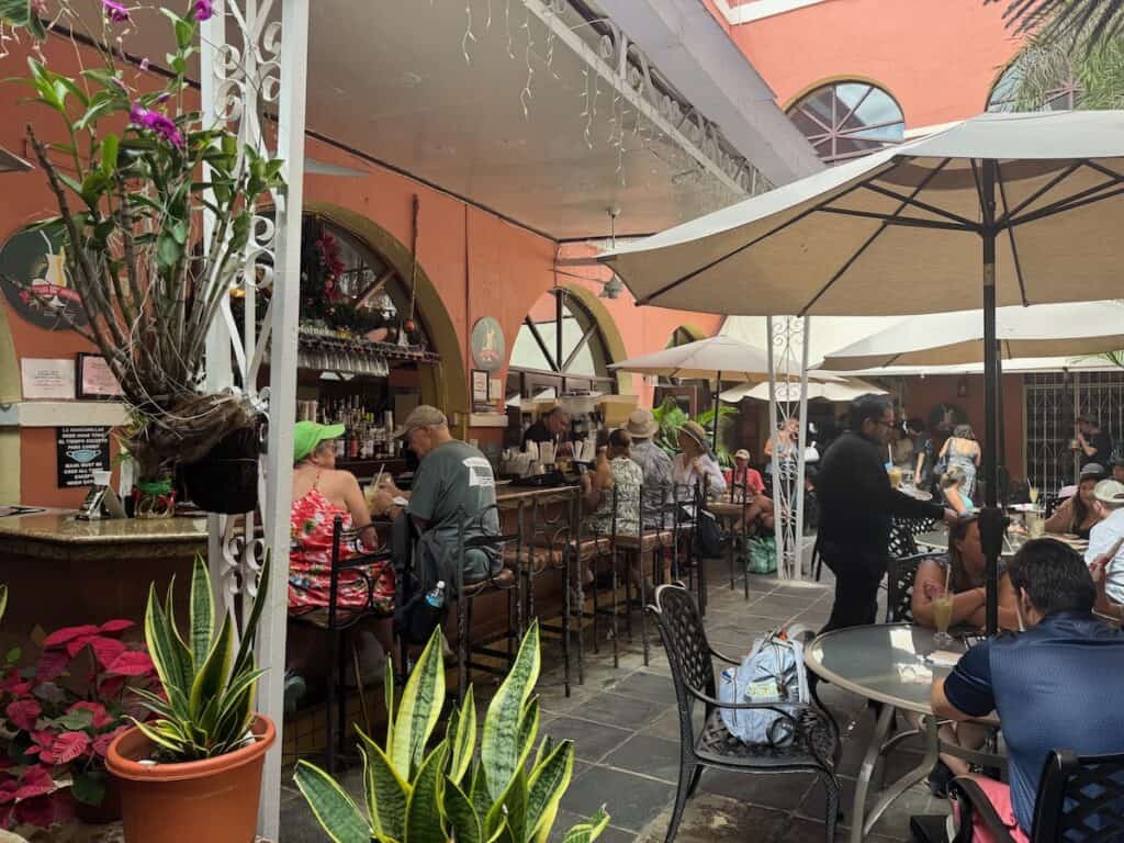 Outside courtyard at Barrachina in Old San Juan Puerto Rico